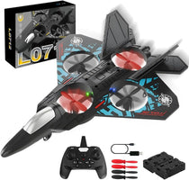 RC Stunt Fighter Jet med LED & 360° Loopar – Lätt att Flyga, Svår att Släppa