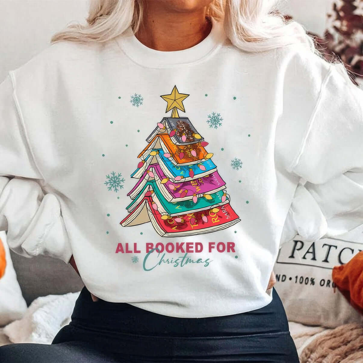 "All Booked for Christmas" Sweatshirt