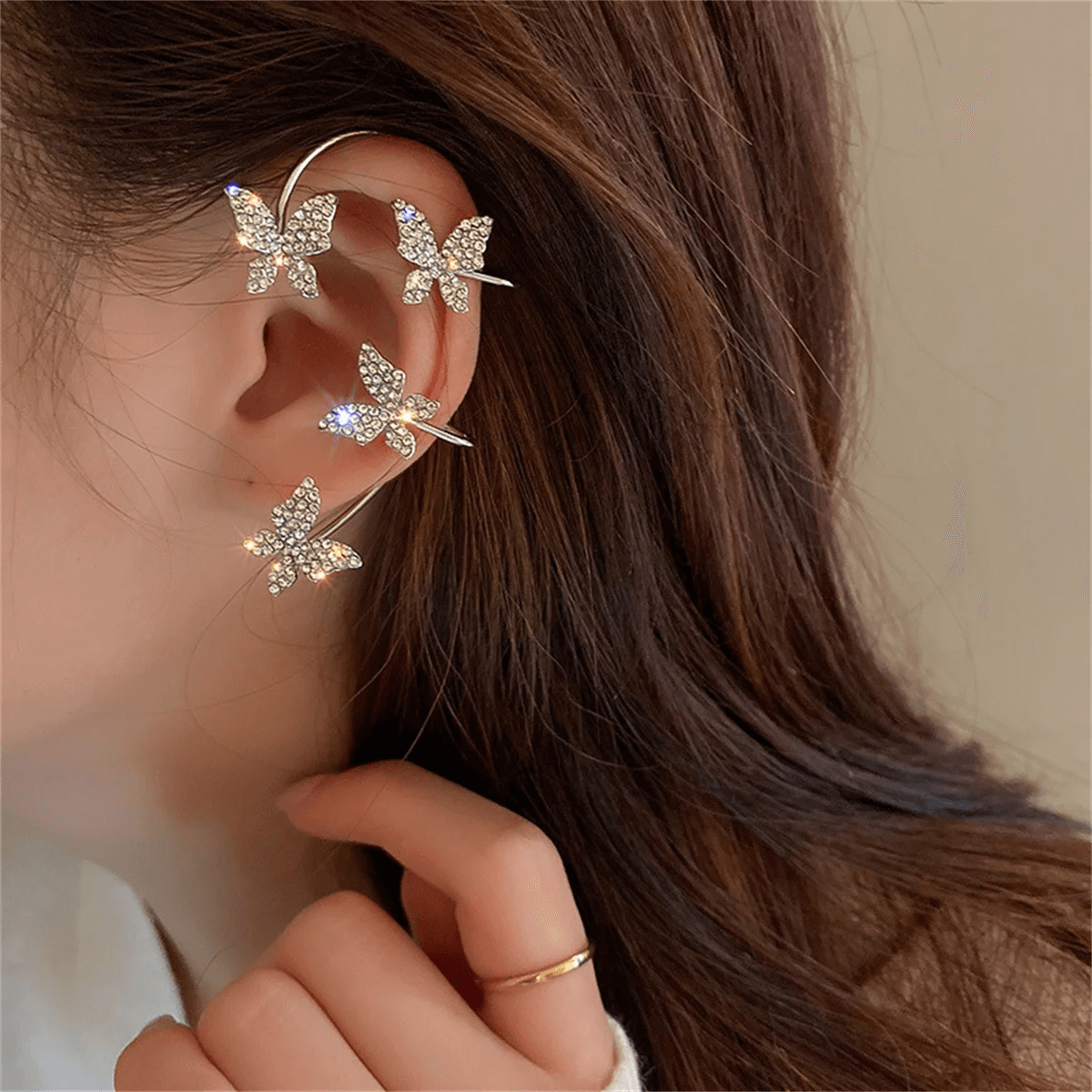 Butterfly Clip-On Earcuffs