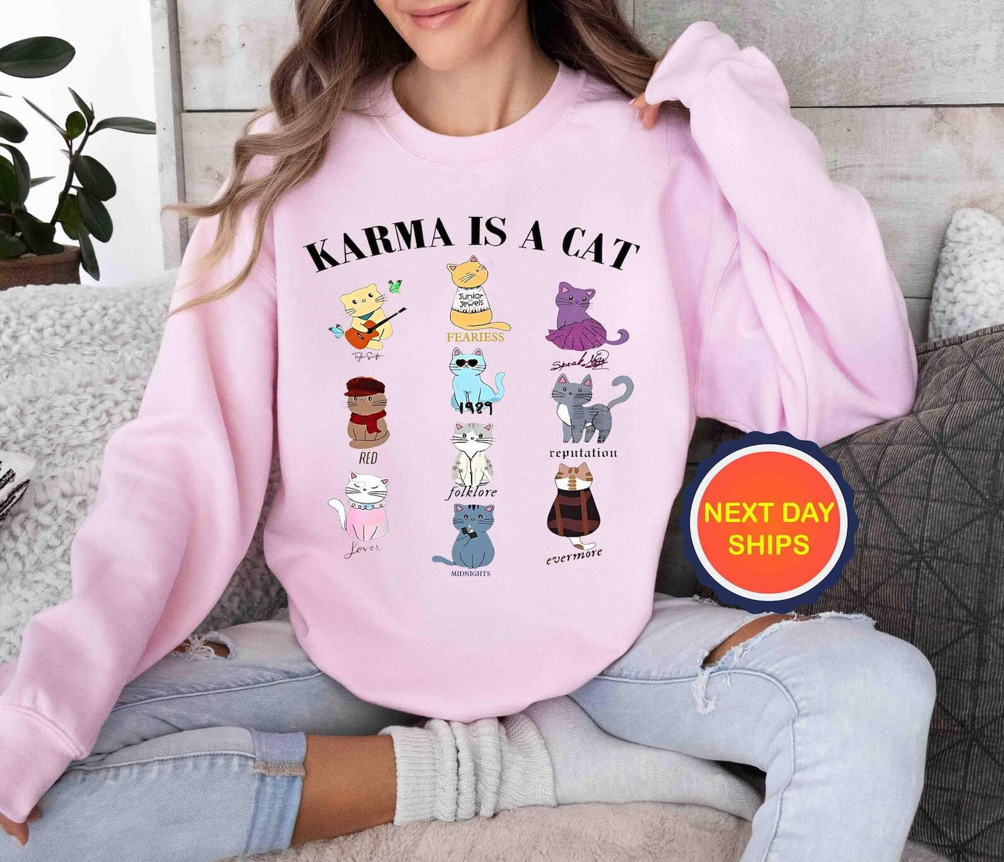 "Karma is a Cat" Sweatshirt