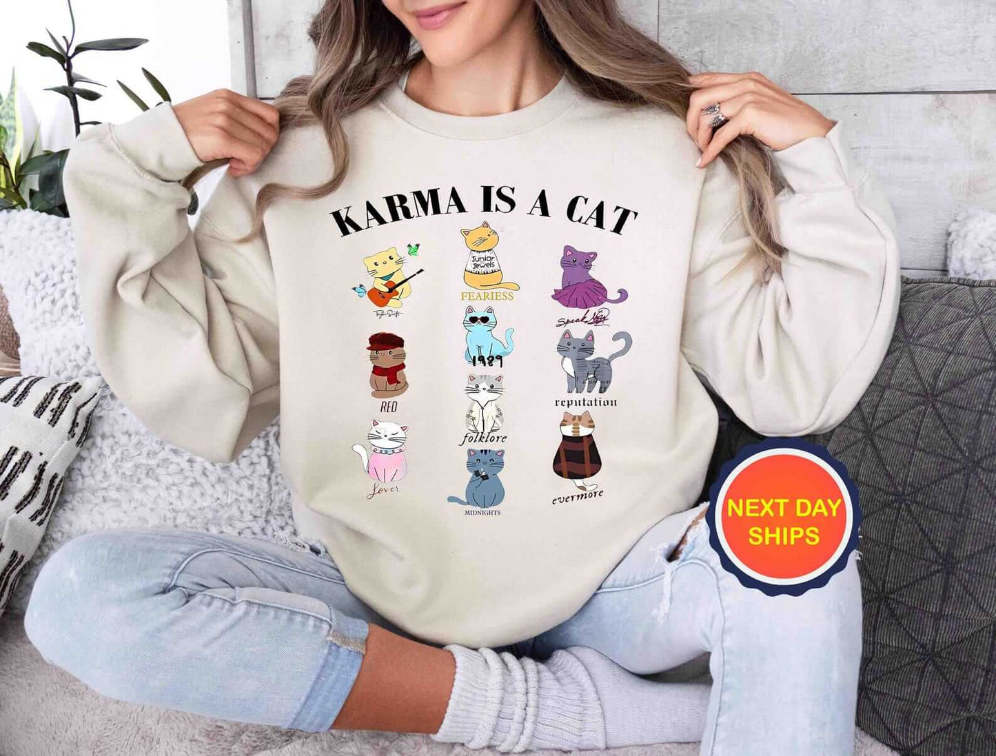 "Karma is a Cat" Sweatshirt