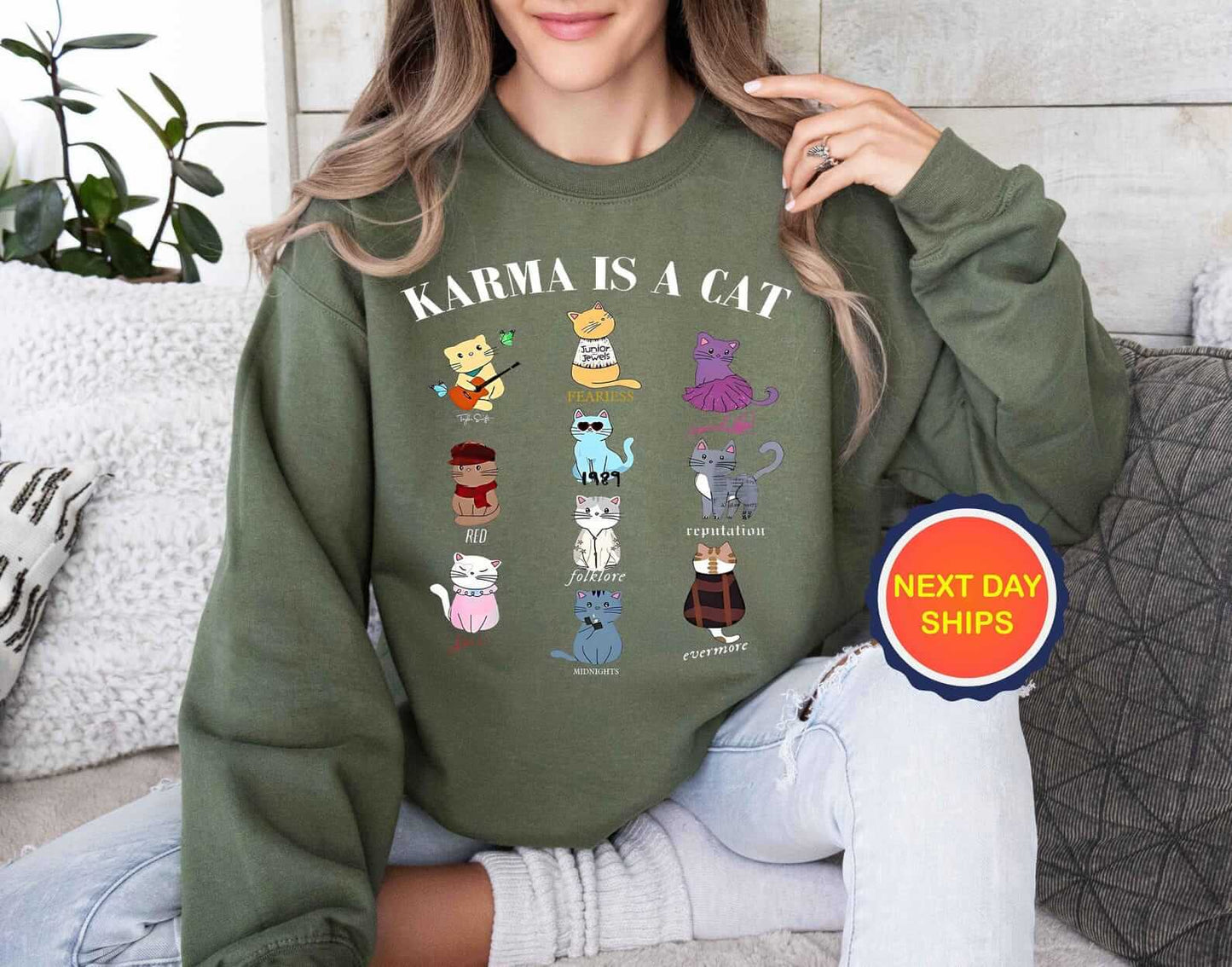 "Karma is a Cat" Sweatshirt
