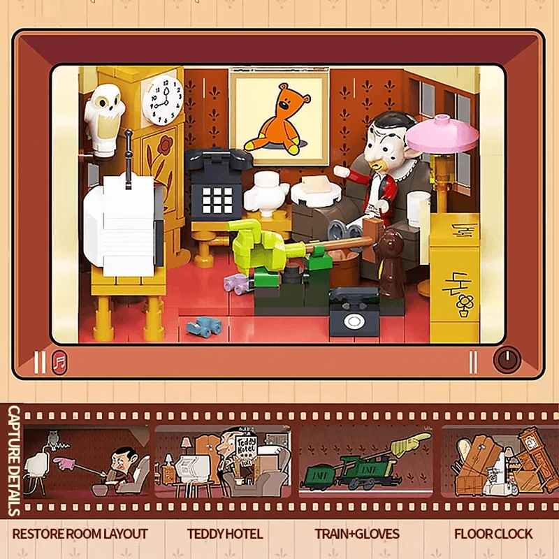 Mr. Bean's House Building Blocks Set