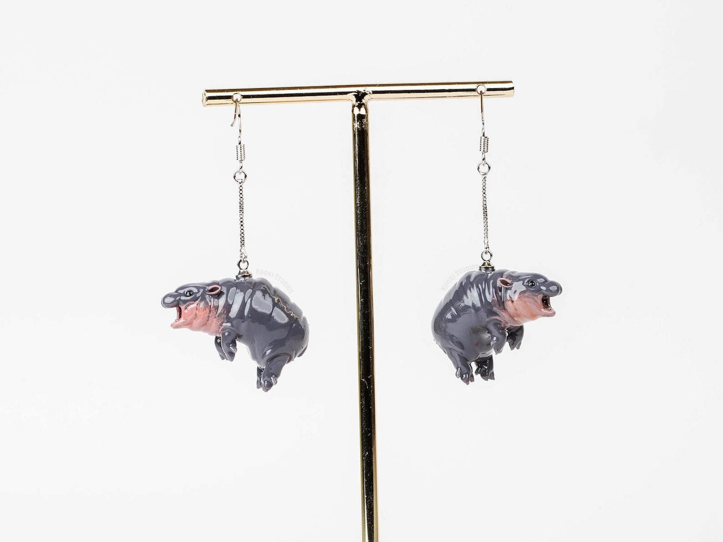 Pygmy Hippo "Moo Deng" Earrings