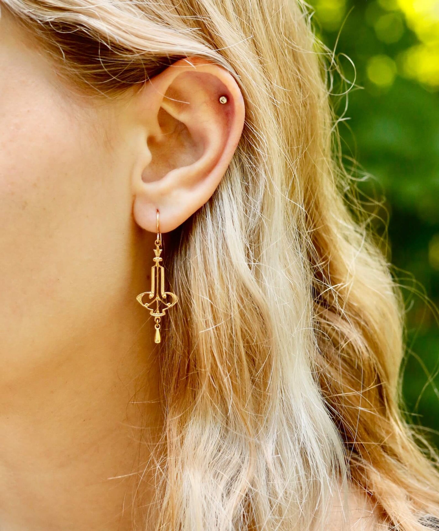 Art Nouveau Chandelier Earrings