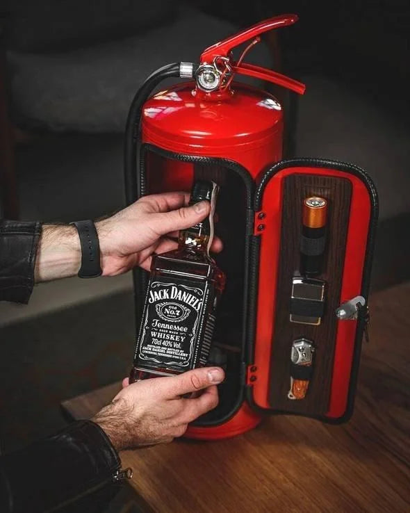 FlammeBar™ - Minibar de stockage d'alcool pour extincteur d'incendie