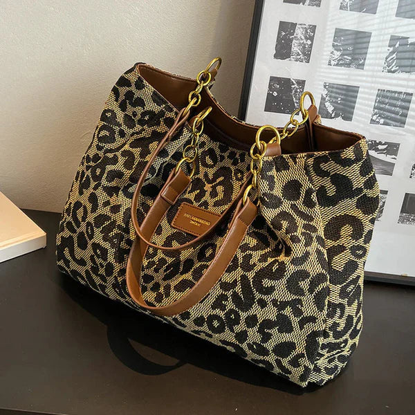 LEONORA Canvas Tote Bag – Tidlös elegans möter funktionalitet
