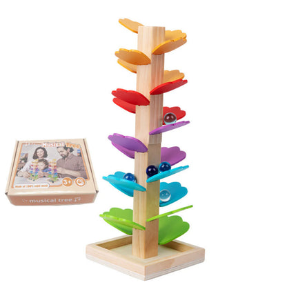 Montessori regnbågens kulträtorn i trä