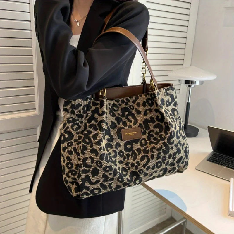 LEONORA Canvas Tote Bag – Tidlös elegans möter funktionalitet