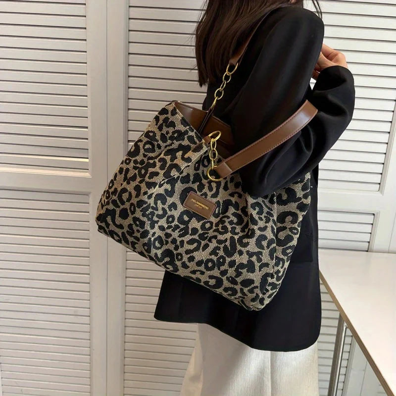 LEONORA Canvas Tote Bag – Tidlös elegans möter funktionalitet