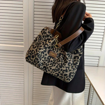 LEONORA Canvas Tote Bag – Tidlös elegans möter funktionalitet