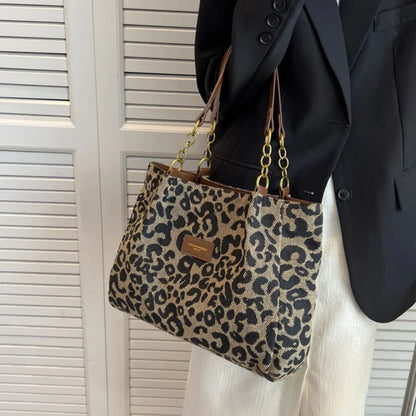 LEONORA Canvas Tote Bag – Tidlös elegans möter funktionalitet