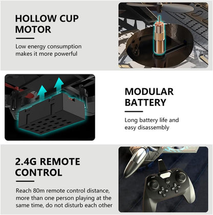 RC Stunt Fighter Jet med LED & 360° Loopar – Lätt att Flyga, Svår att Släppa