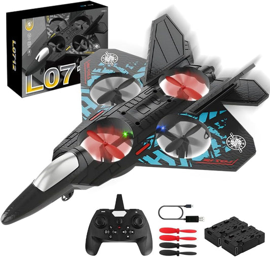 RC Stunt Fighter Jet med LED & 360° Loopar – Lätt att Flyga, Svår att Släppa