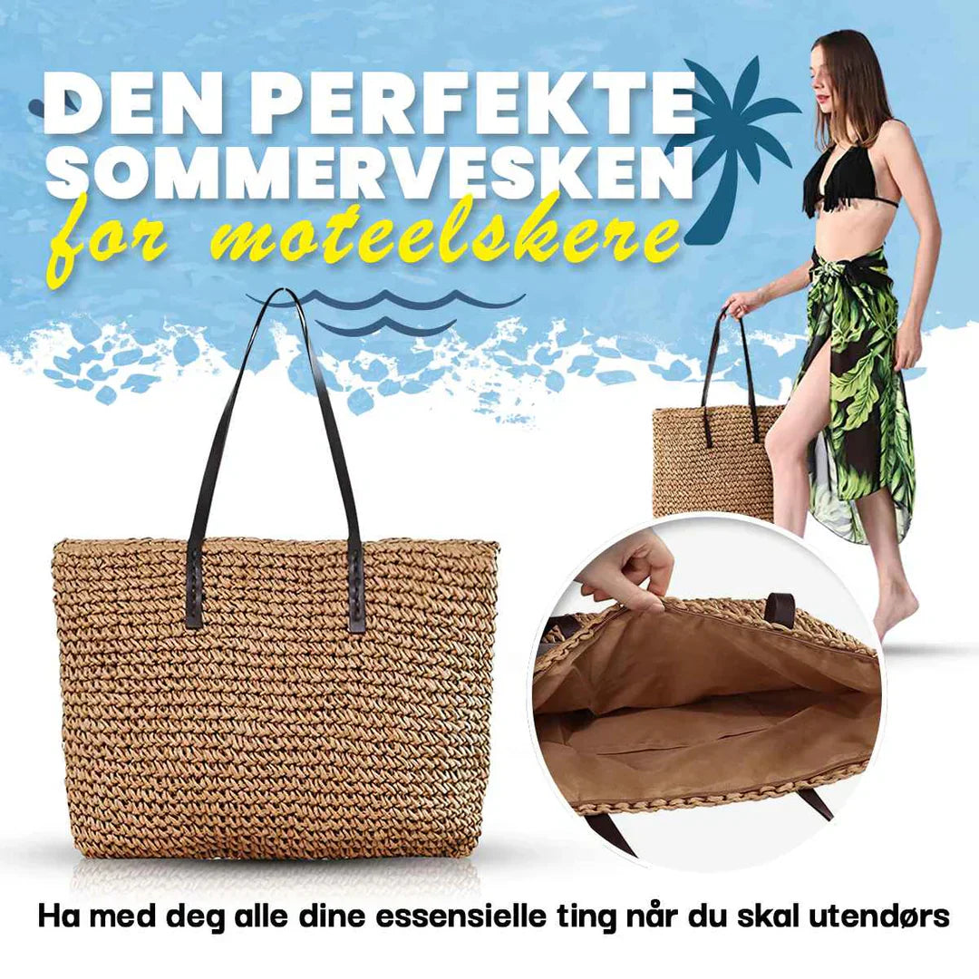 SunTote™ - Vevd veske i strå