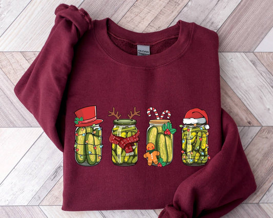 Canned Pickles Christmas Sweatshirt