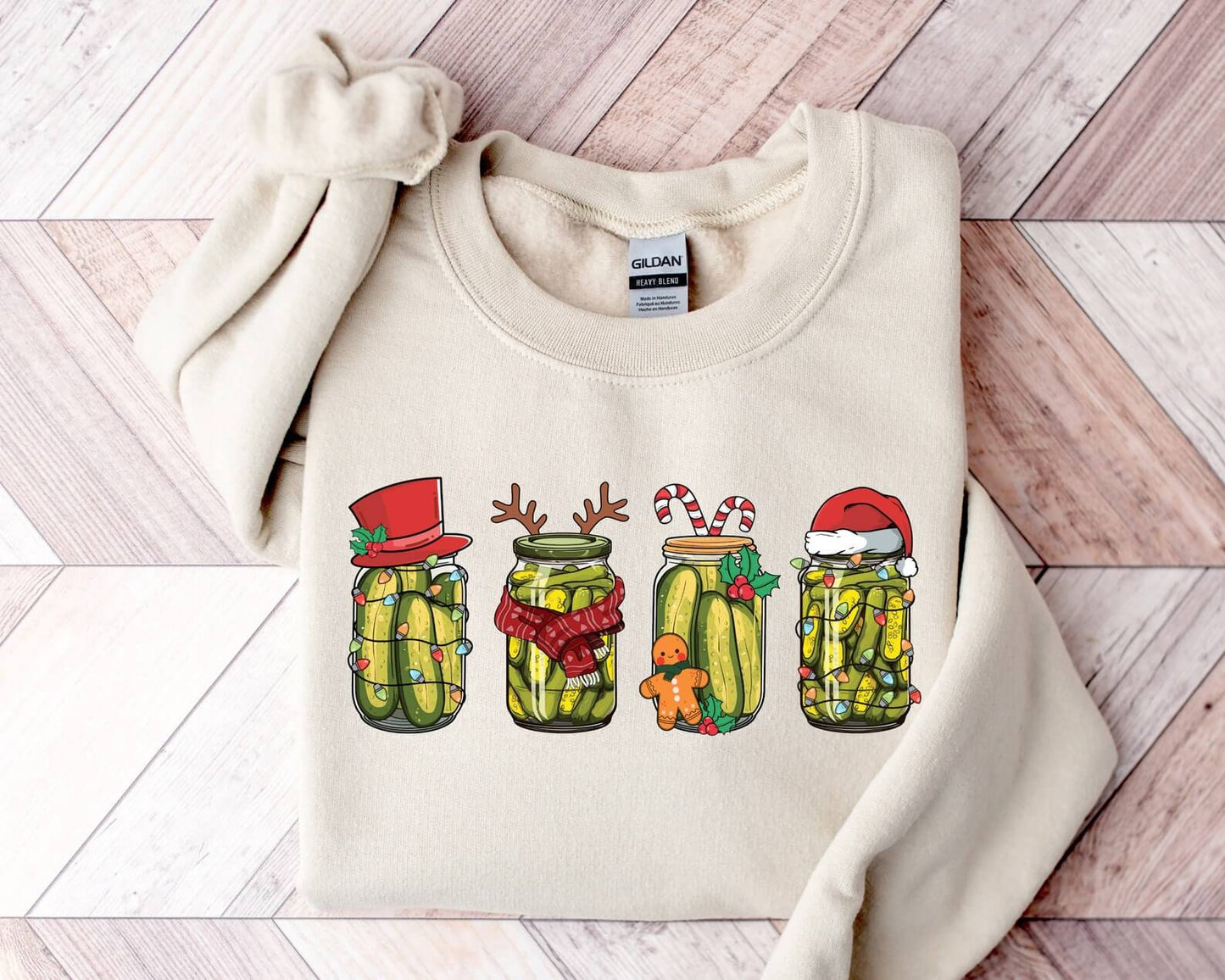 Canned Pickles Christmas Sweatshirt