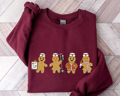 Christmas Gingerbread Nurse Sweatshirt