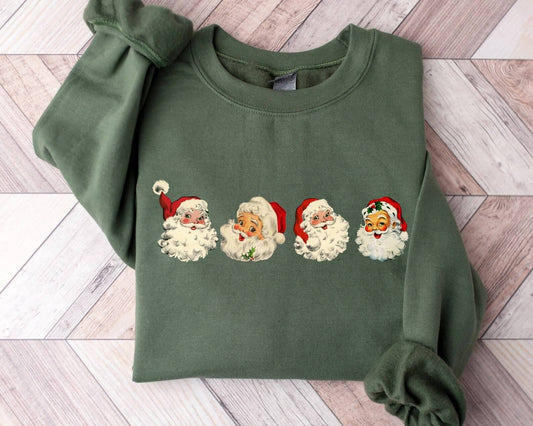 Funny Santa Face Sweatshirt