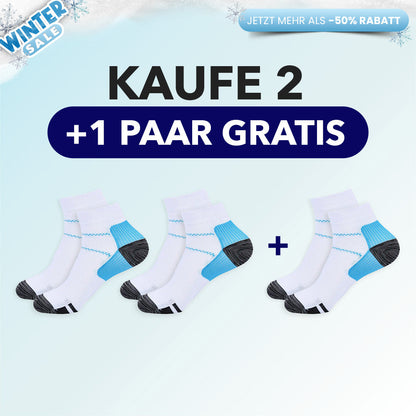 KörperHilfe® FußVital Pro - Orthopädische Kompressionssocken für den Alltag