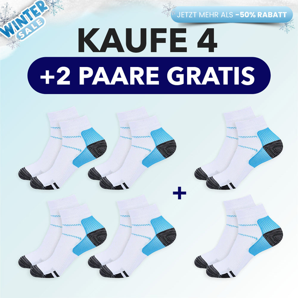 KörperHilfe® FußVital Pro - Orthopädische Kompressionssocken für den Alltag