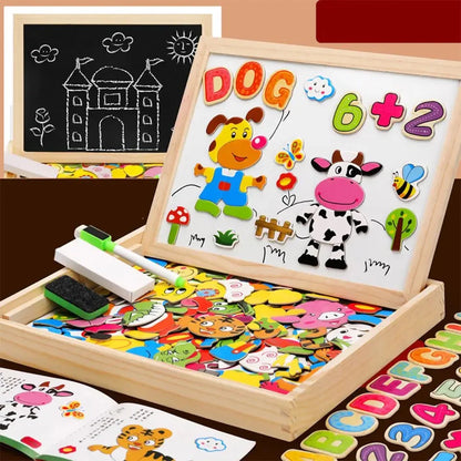 Montessori 2-i-1 rit- och skrivtavla