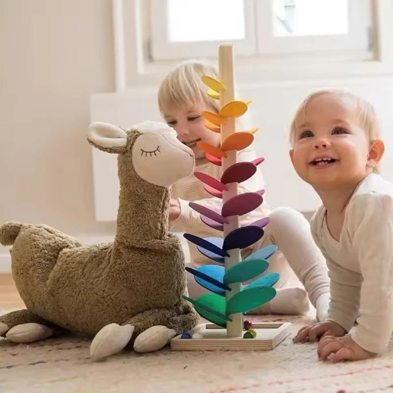 Montessori regnbågens kulträtorn i trä