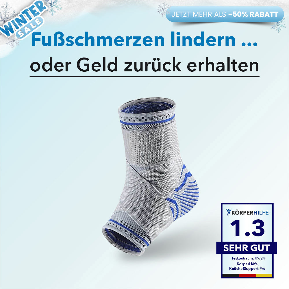 KörperHilfe® KnöchelSupport Pro - Orthopädische Sprunggelenkbandage