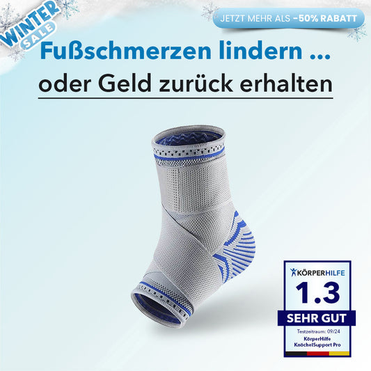 KörperHilfe® KnöchelSupport Pro - Orthopädische Sprunggelenkbandage