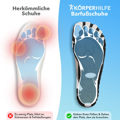 KörperHilfe® EasyWalk Pro - Orthopädische Barfußschuhe (Unisex)