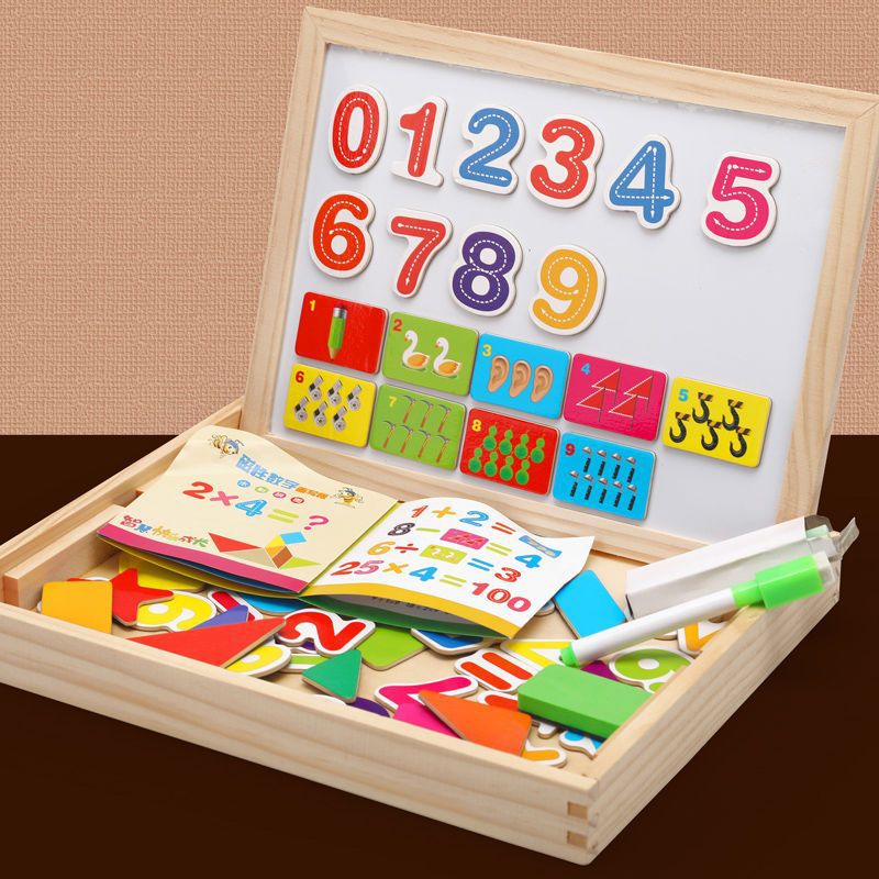 Montessori 2-i-1 rit- och skrivtavla