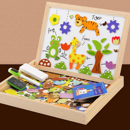Montessori 2-i-1 rit- och skrivtavla