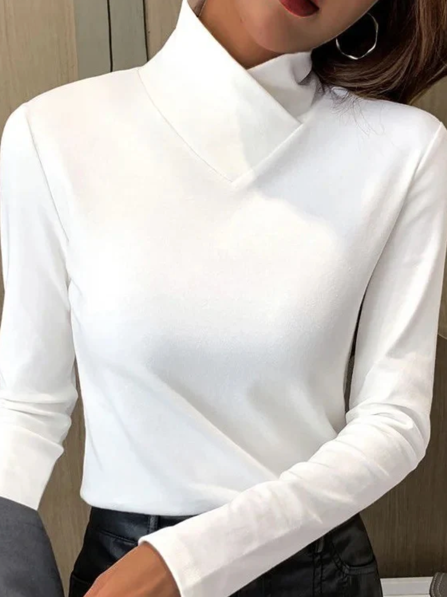 Stazia™ - Elegant turtleneck-tröja med hög krage