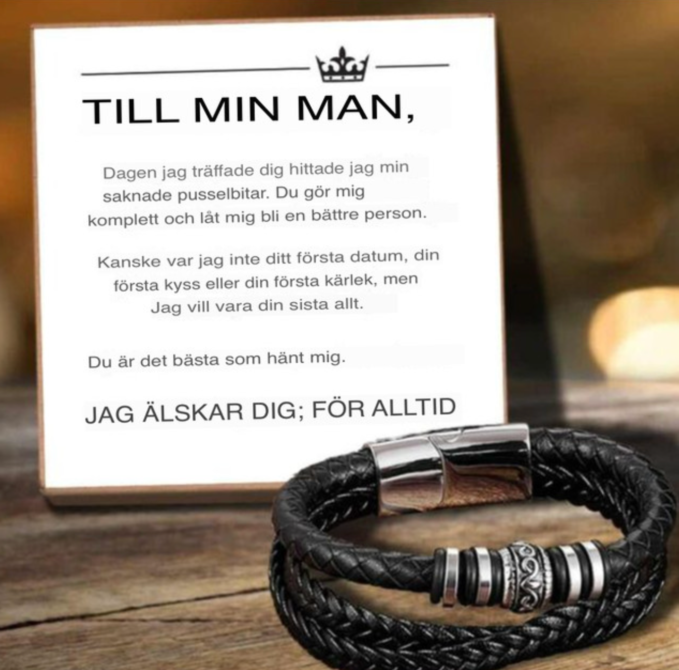 Evig Kärlek - Handgjord Armband till Maken från Tuve