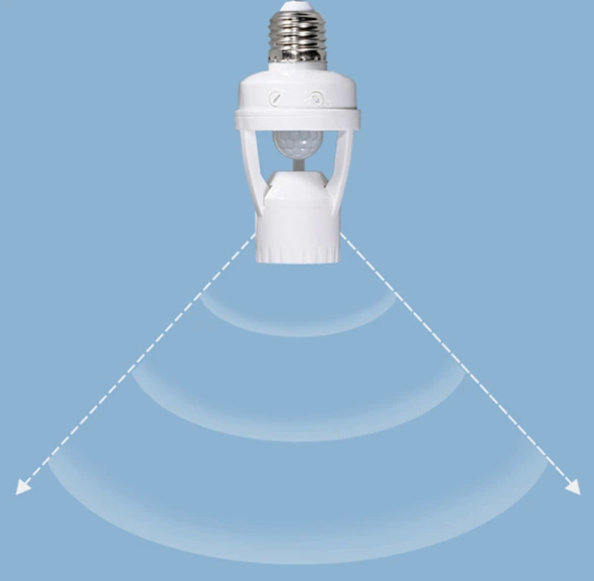 E27 Induktionslamphållare med LED Sensor och Säkerhetsfunktion