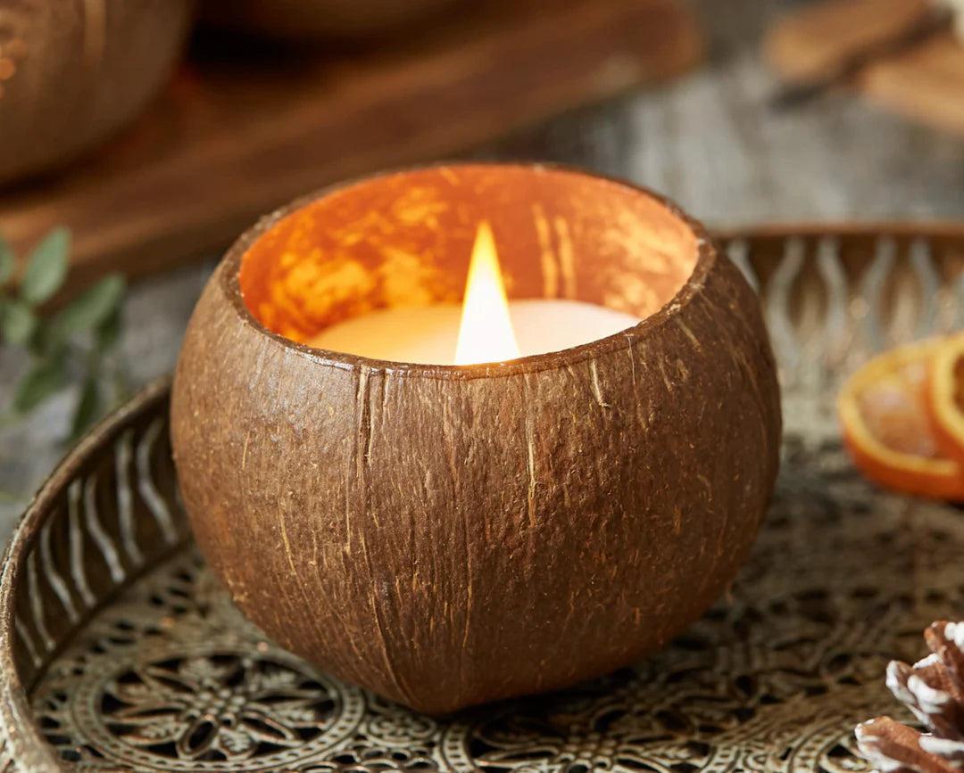 Coconut Glow - Handgemachte natürliche Kokosnuss-Kerze