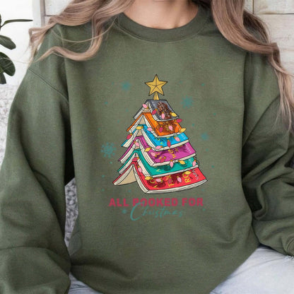 "All Booked for Christmas" Sweatshirt
