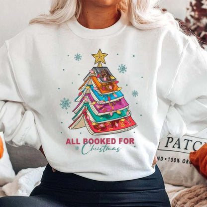 "All Booked for Christmas" Sweatshirt