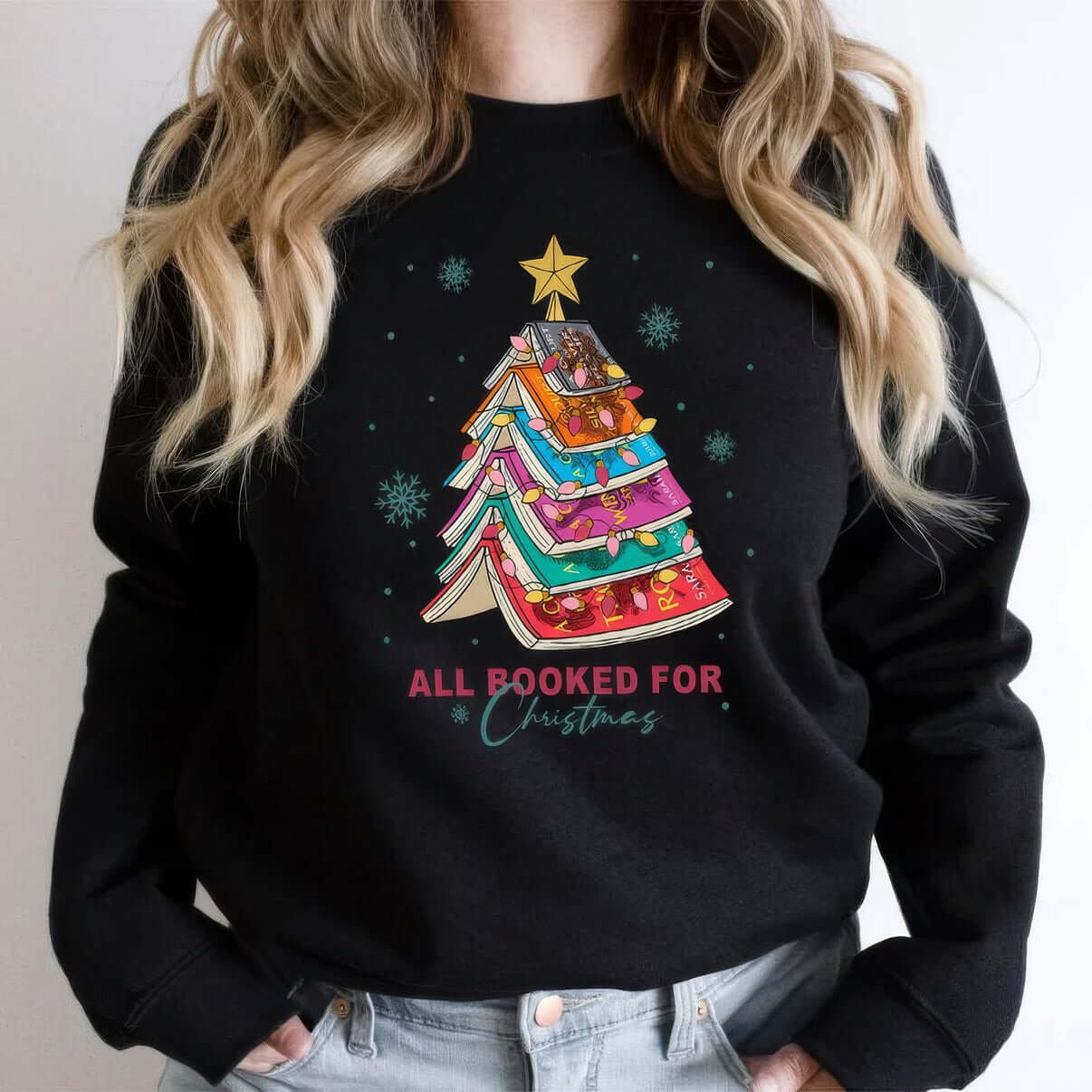"All Booked for Christmas" Sweatshirt