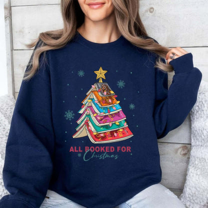 "All Booked for Christmas" Sweatshirt