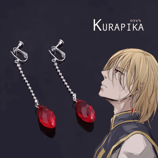 Kurapika Earrings & Chains Bracelet