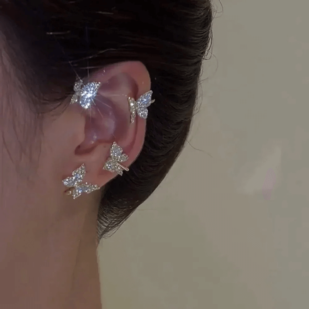 Butterfly Clip-On Earcuffs