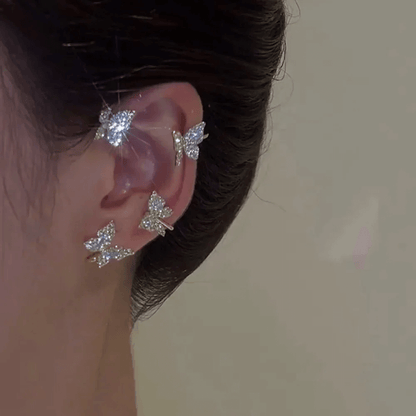 Butterfly Clip-On Earcuffs