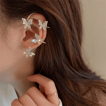 Butterfly Clip-On Earcuffs