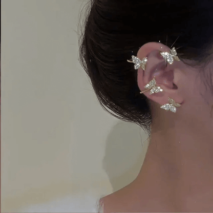 Butterfly Clip-On Earcuffs