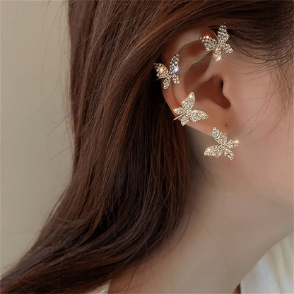 Butterfly Clip-On Earcuffs