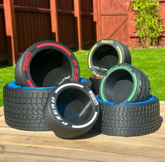 F1 Tyre Plant Pot