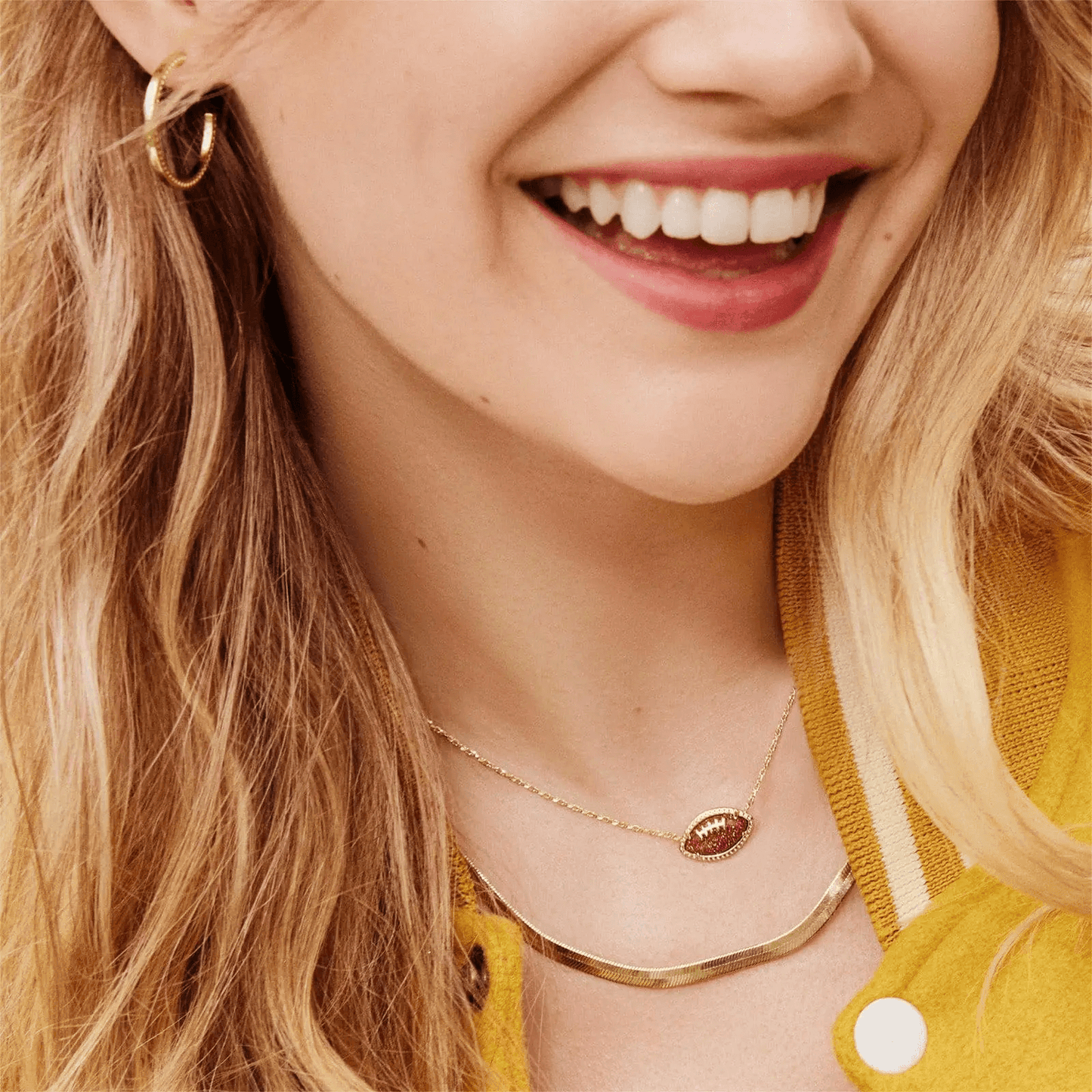 American Football-Themed Jewelry Set