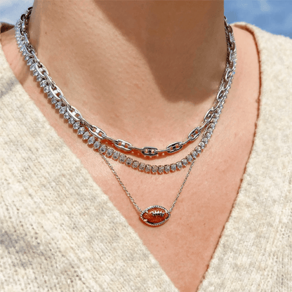 American Football-Themed Jewelry Set