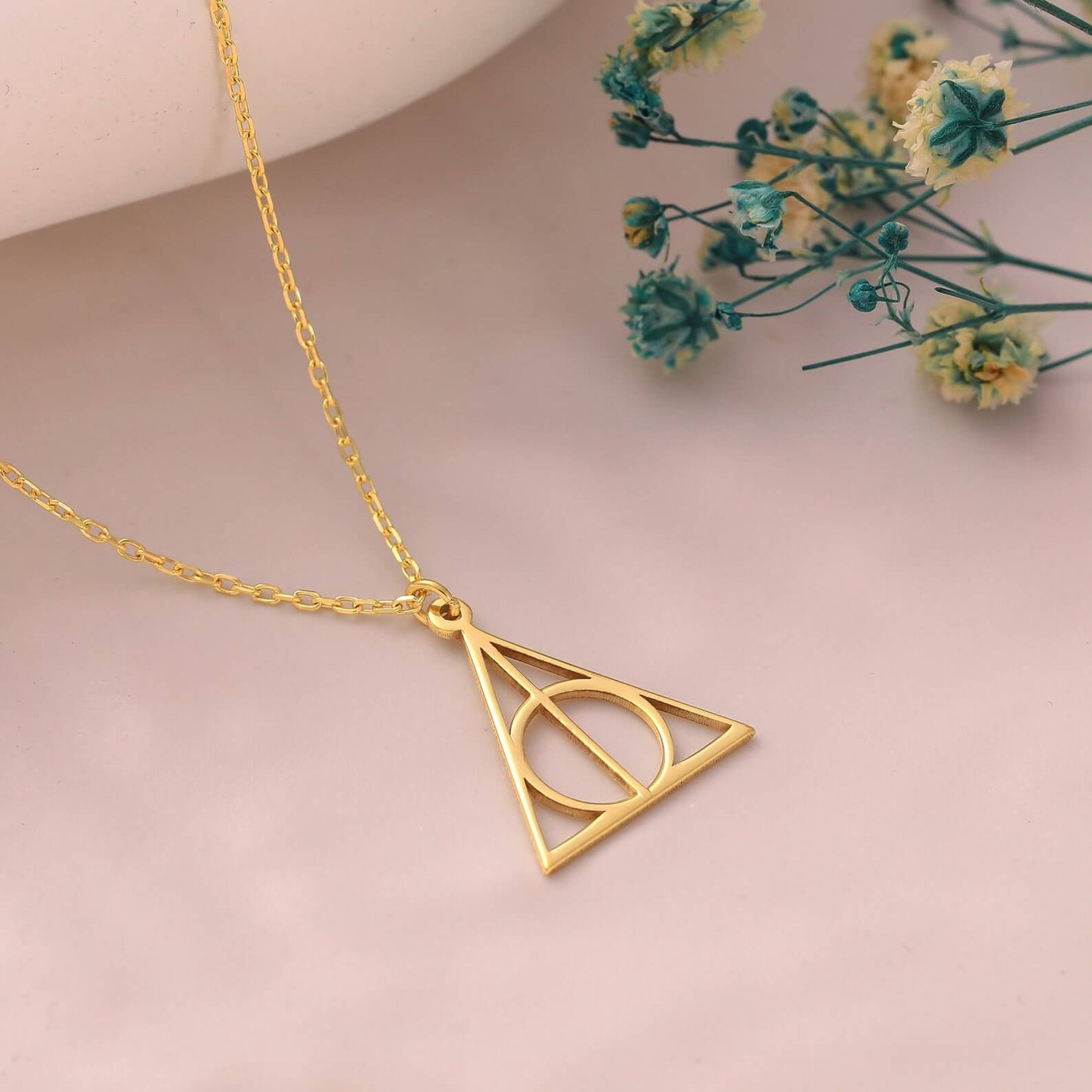 Deathly Hallows Necklace & Earrings